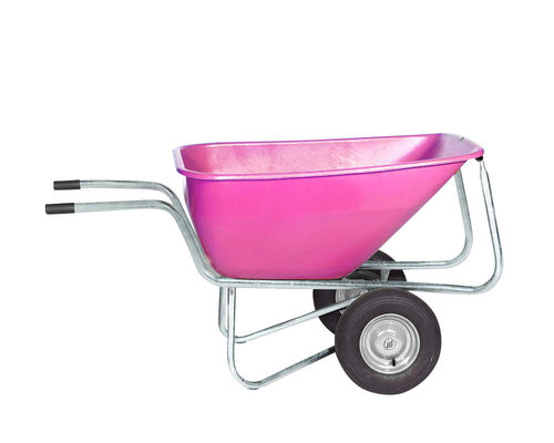 Zweiradkarre 260 Liter verzinkt pink
